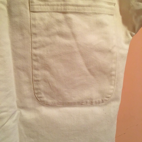 Cream Denim Canvas Top - Picture 2 of 3